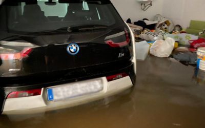 Avería en BMW i3 inundado